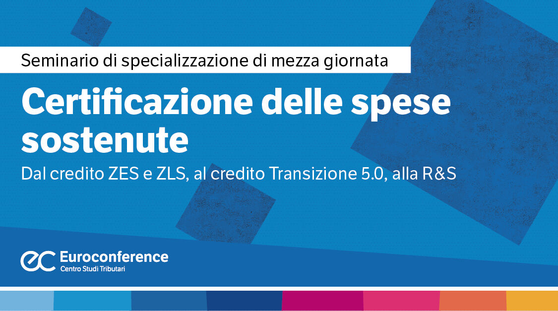 Immagine Certificazione delle spese sostenute | Euroconference